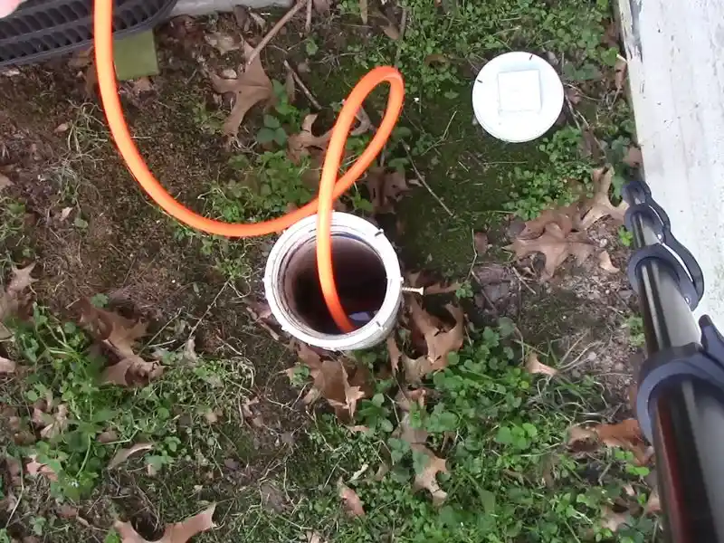 Camera inspection footage showing a clear sewer line after hydro-jetting
