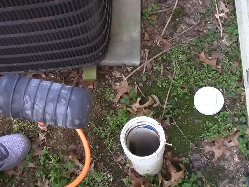 Camera inspection footage showing root intrusion inside a sewer line before hydro-jetting