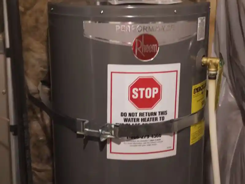 New tankless water heater installed in a Bonita Springs home